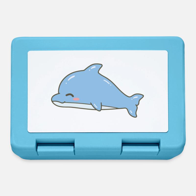 Delfin Delphin - Brotdose - Saphirblau