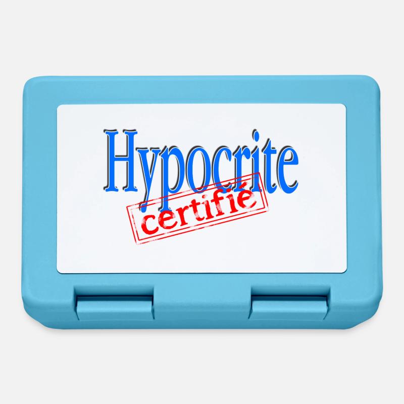 Hypocrite certifié - Boîte à goûter - bleu saphir