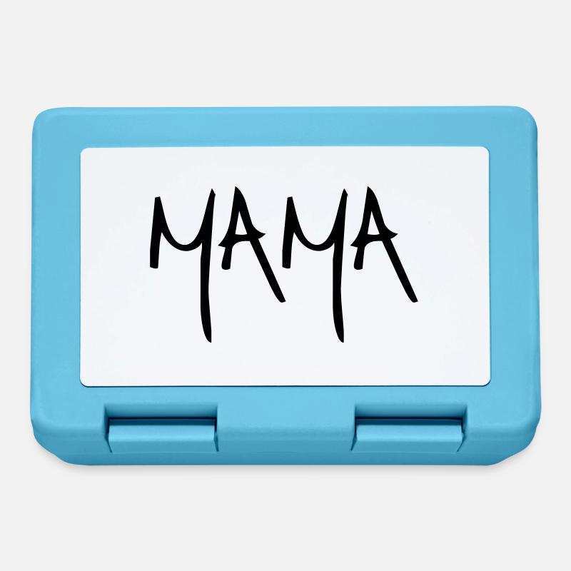 Maman - Boîte à goûter - bleu saphir