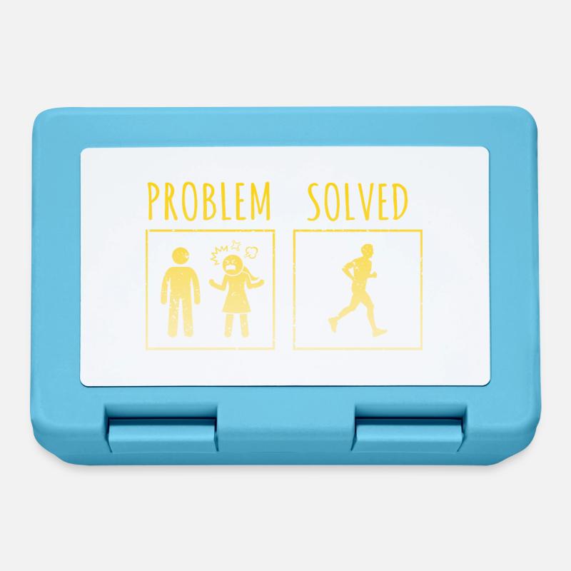 PROBLEM SOLVED Awesome Funny Running Designs - Lunchbox - sapphire blue