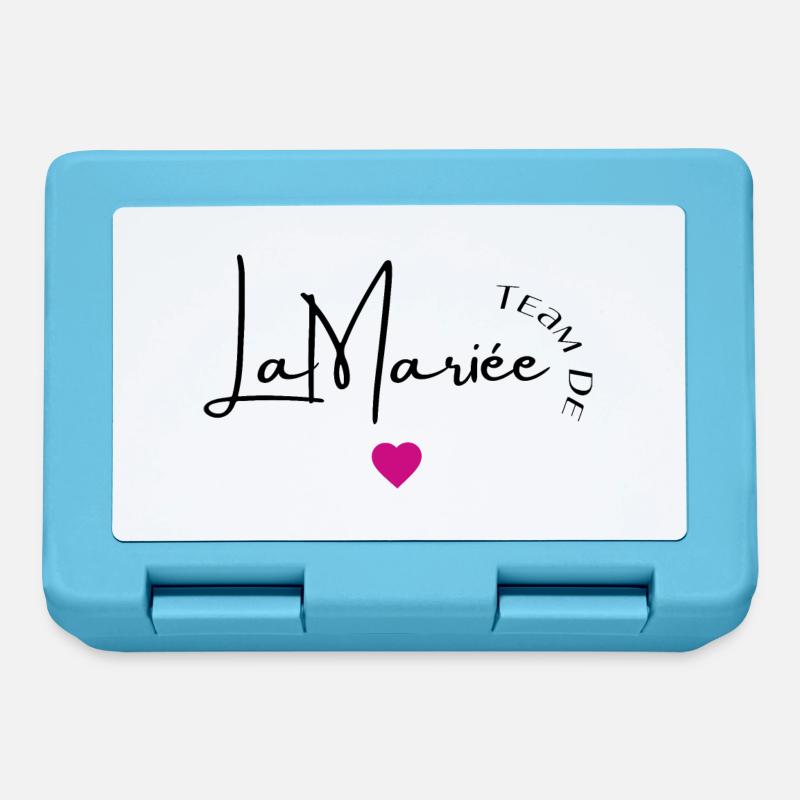 Team de la mariée - Boîte à goûter - bleu saphir