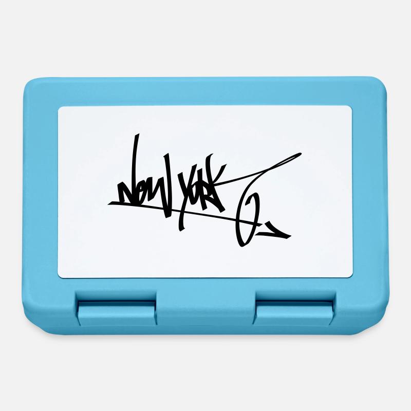 graffity new york 01 - Brotdose - Saphirblau