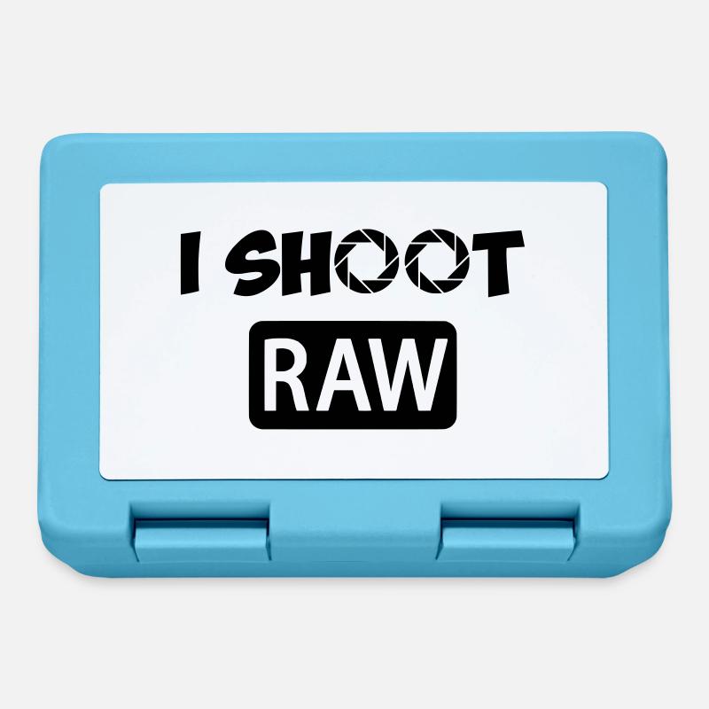 I Shoot RAW - Brotdose - Saphirblau