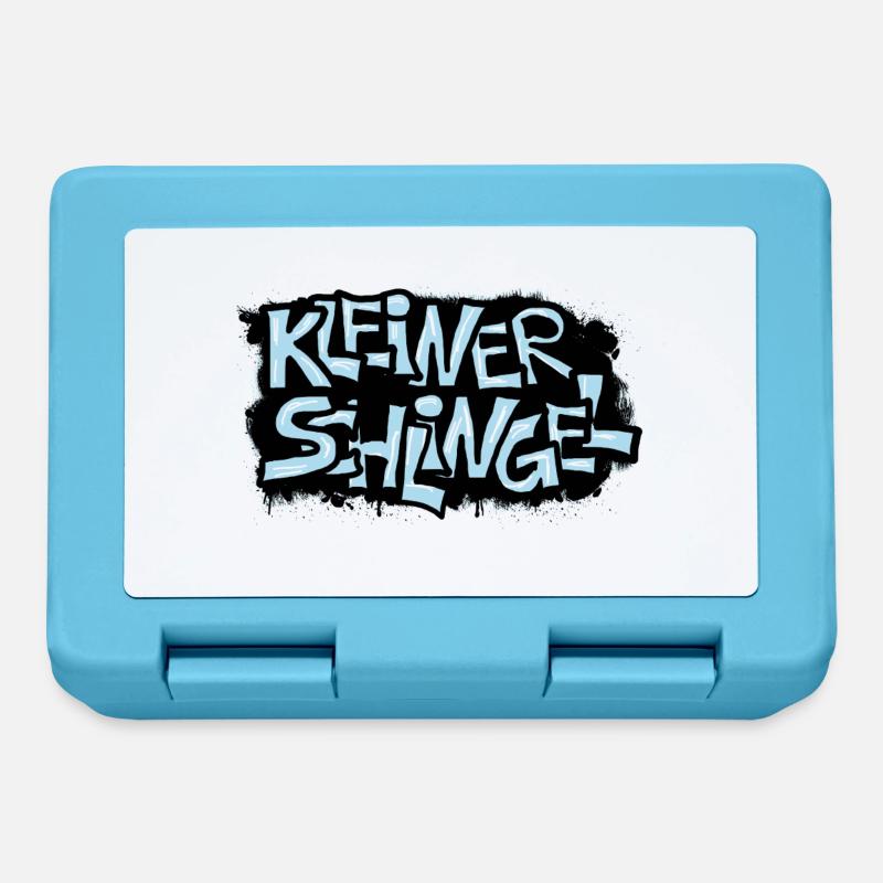 kleiner schlingel graffit - Brotdose - Saphirblau
