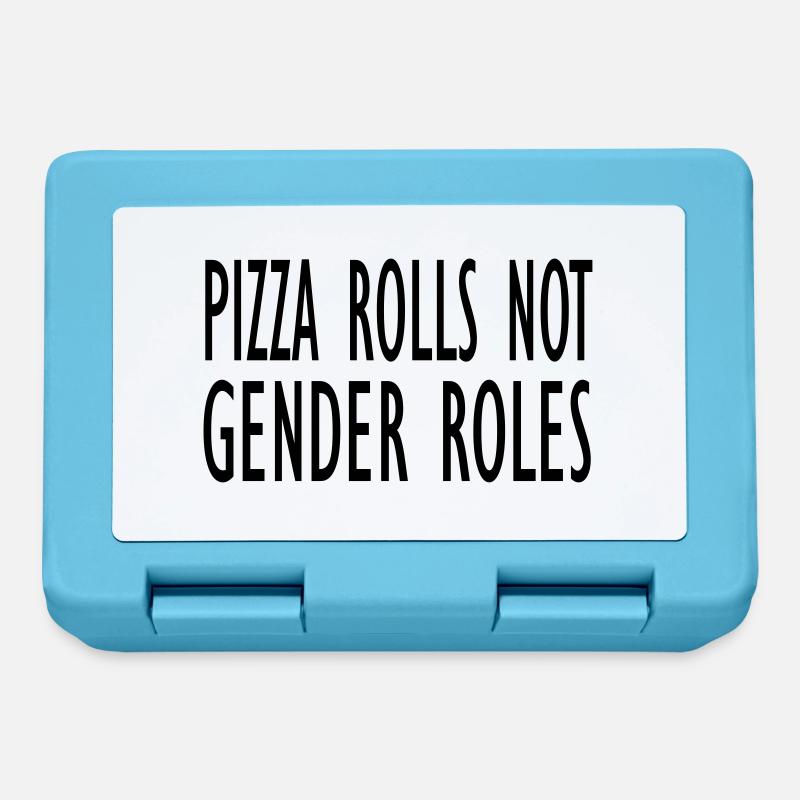 Pizza Rollen nicht Geschlechterrollen - Brotdose - Saphirblau