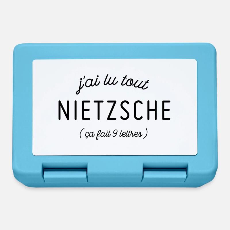 Nietzsche - Boîte à goûter - bleu saphir