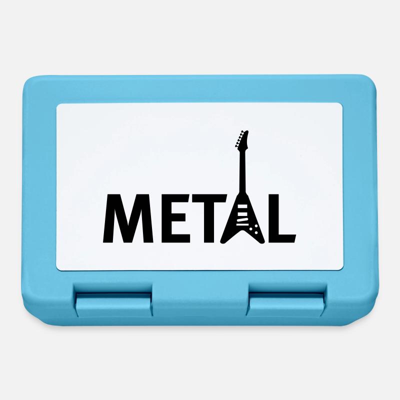 metal - Boîte à goûter - bleu saphir