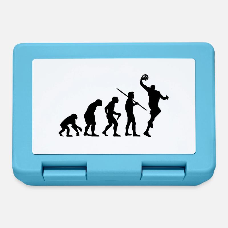 Évolution de l'homme - Basket - Boîte à goûter - bleu saphir