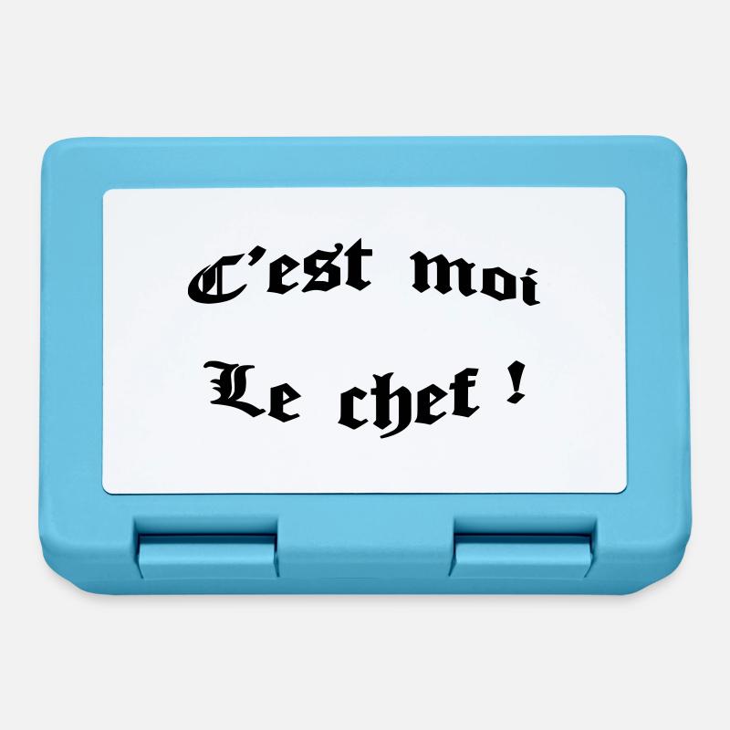 c'est moi le chef ! - Boîte à goûter - bleu saphir