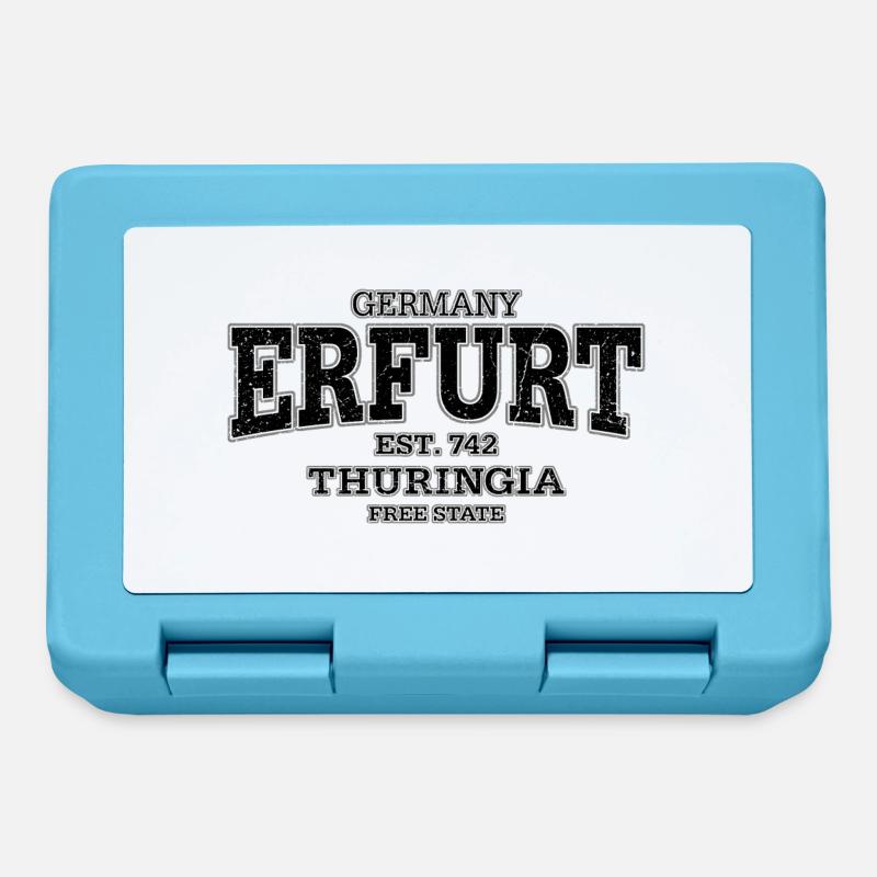 Erfurt Thuringia (black oldstyle) - Lunchbox - sapphire blue
