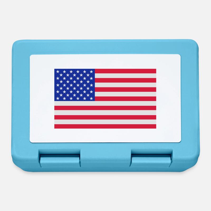 drapeau_etats_unis - Lunchbox - sapphire blue