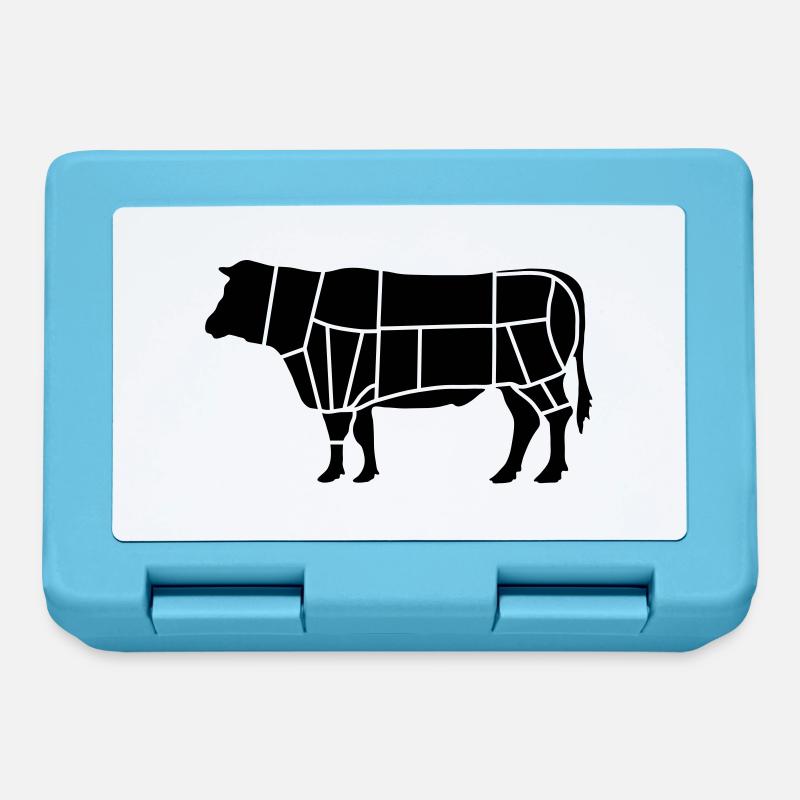 fleisch fleischer_b1 - Brotdose - Saphirblau
