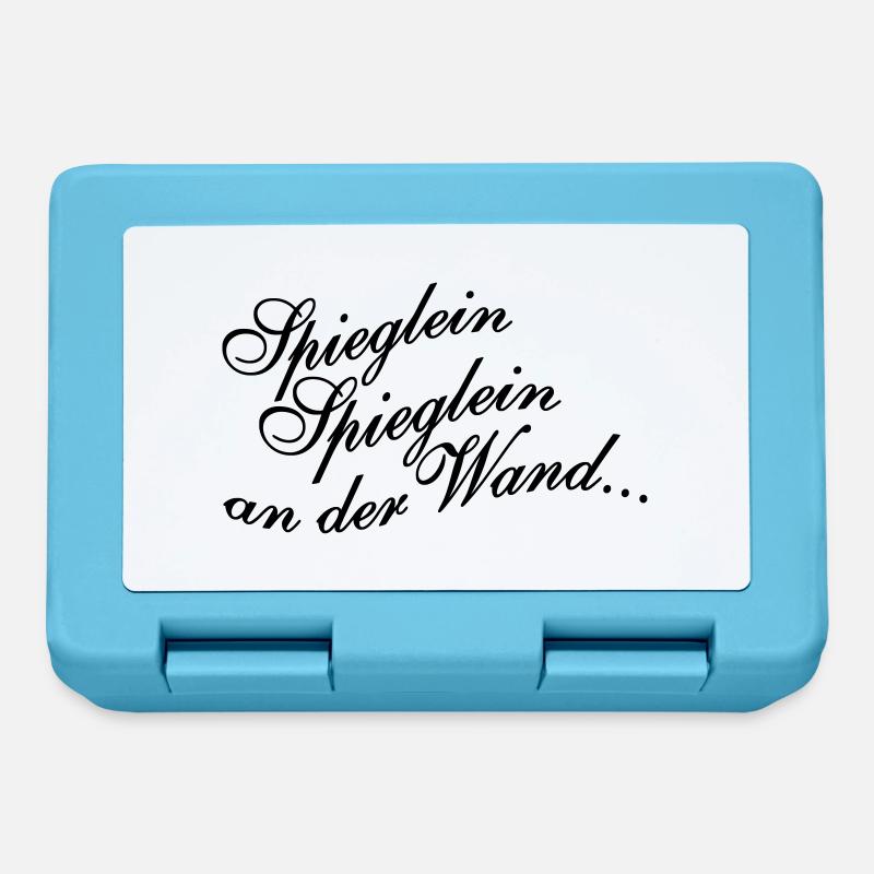Spieglein Spieglein an der Wand - Brotdose - Saphirblau