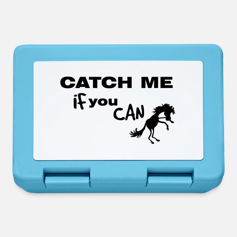 Pferd, CATCH ME IF YOU CAN - Brotdose - Saphirblau