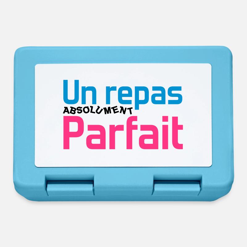 Un repas absolument parfait - Boîte à goûter - bleu saphir
