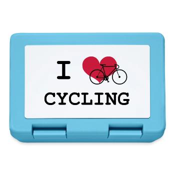 I Love Cycling - Lunchbox - sapphire blue - Front