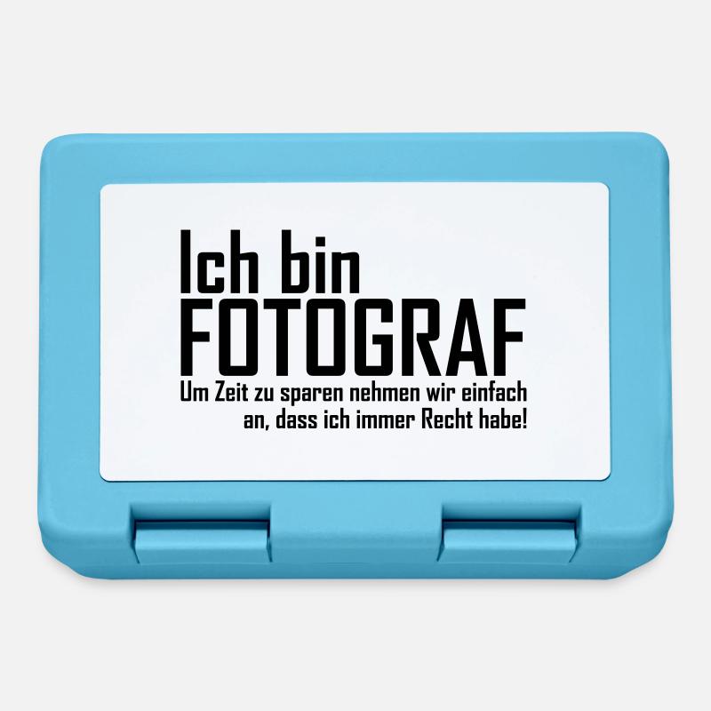 Fotograf Sprüche - Brotdose - Saphirblau