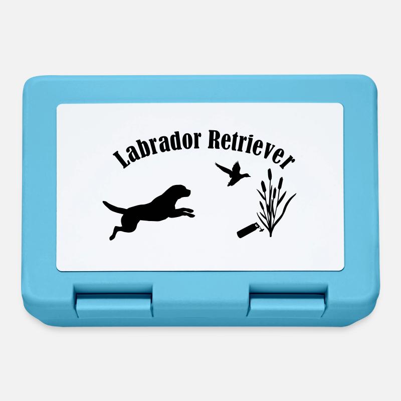 Labrador Retriever - Brotdose - Saphirblau
