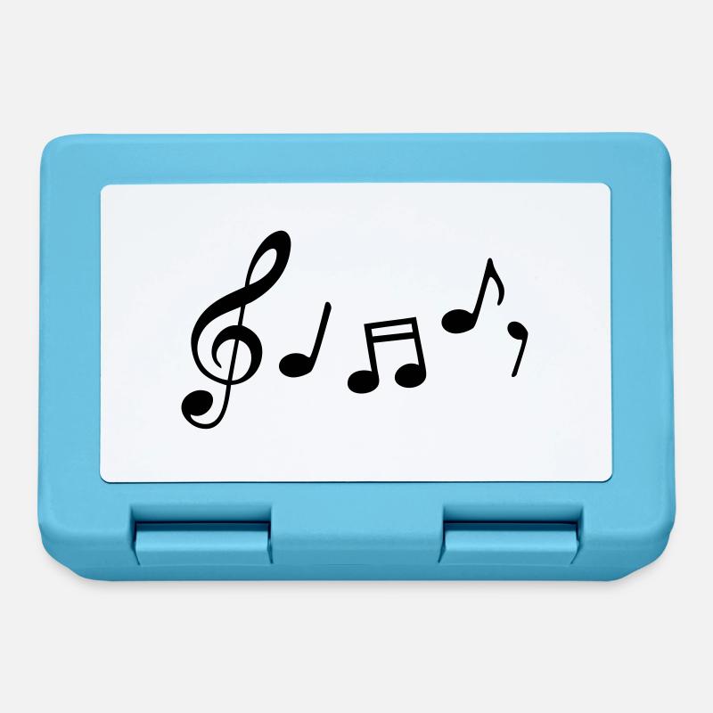 notes de musique - Boîte à goûter - bleu saphir
