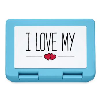 i love my - Brotdose - Saphirblau - Vorne