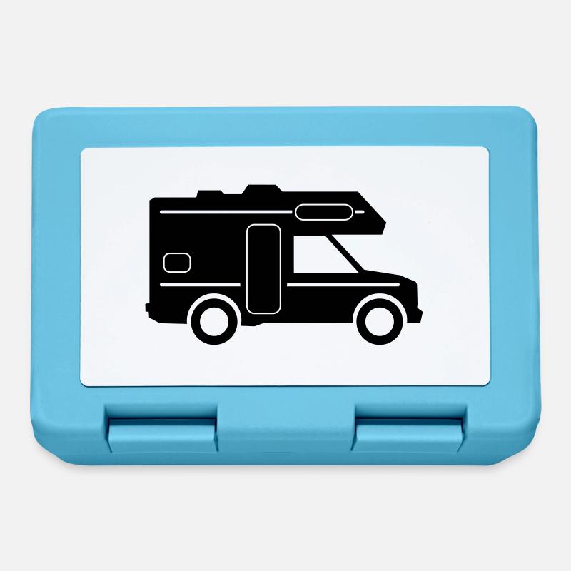 CAMPER BUS CAMPING-CAR Voiture - Boîte à goûter - bleu saphir