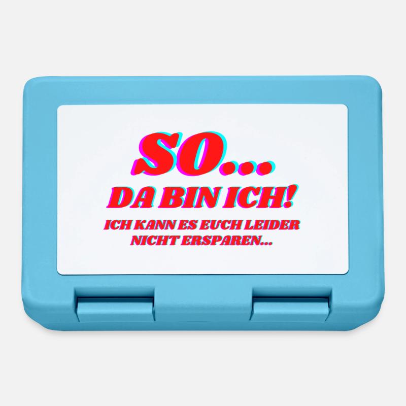 So Da Bin Ich - Brotdose - Saphirblau