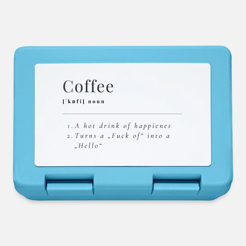Définition du café - Boîte à goûter - bleu saphir