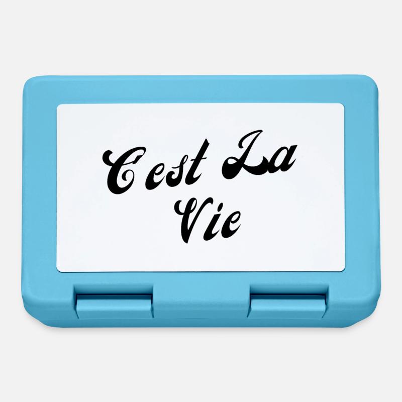 C'est la vie - Boîte à goûter - bleu saphir