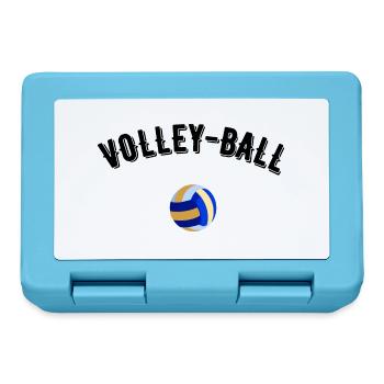 volley ball - Boîte à goûter - bleu saphir - Devant