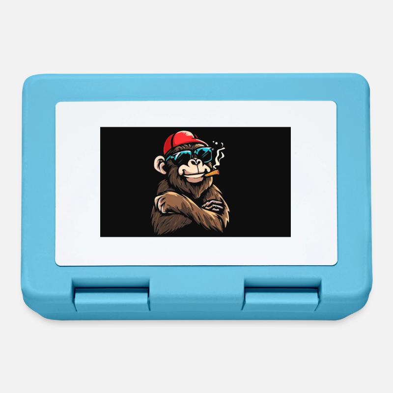 MonkeyCooles Design1 - Brotdose - Saphirblau
