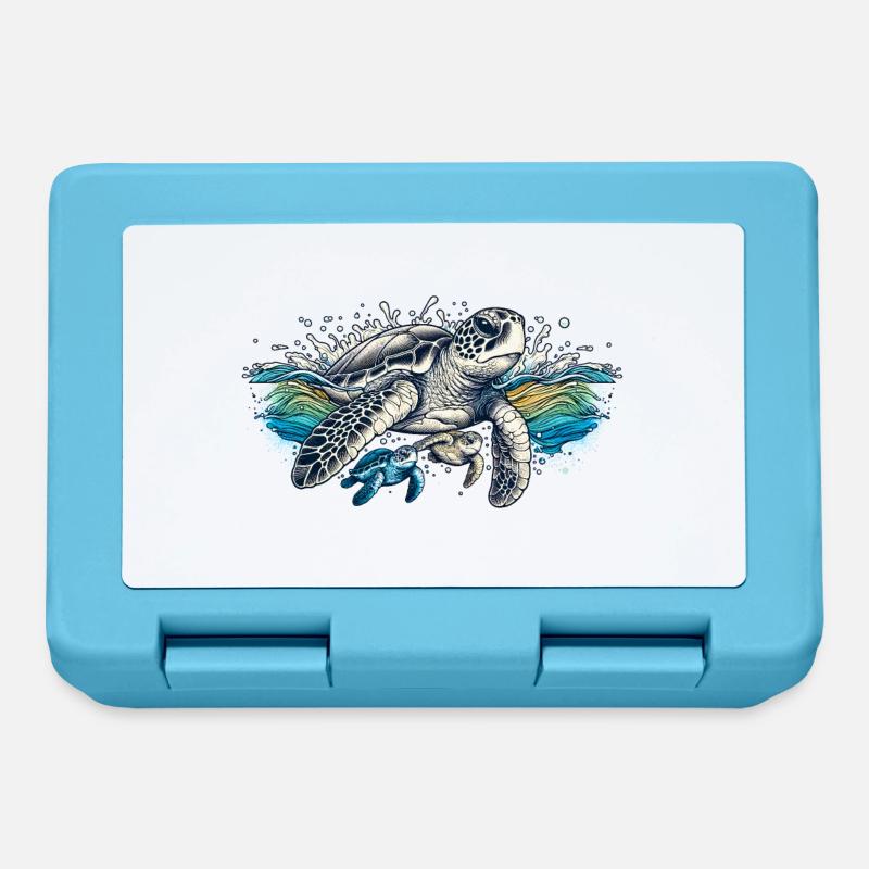 Ancient Swimmers - Brotdose - Saphirblau