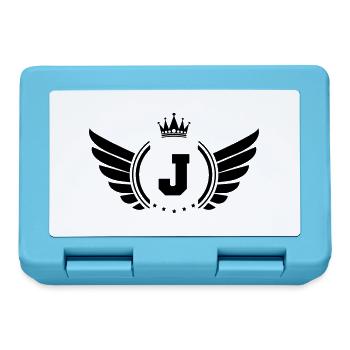 Coat of arms J - Lunchbox - sapphire blue - Front