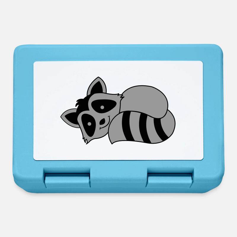 Racoon - Lunchbox - sapphire blue