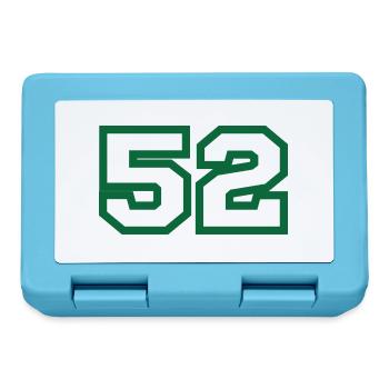 Number 52 green sport - Lunchbox - sapphire blue - Front