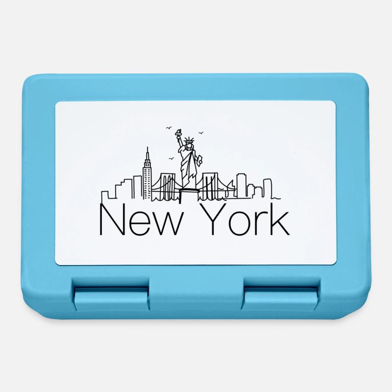 Horizon de New York - Boîte à goûter - bleu saphir