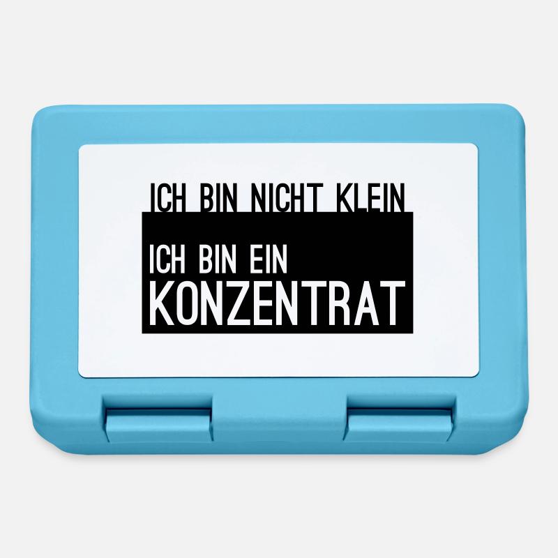 ich bin nicht klein Konzentrat Statement Spruch - Brotdose - Saphirblau