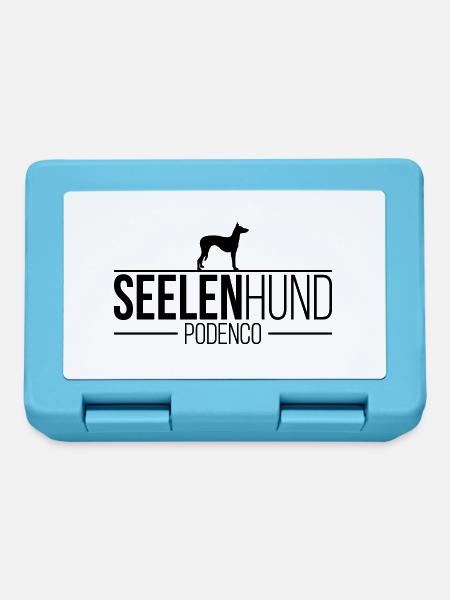 PODENCO Seelenhund Hunde Hund Hundespruch - Brotdose - Saphirblau