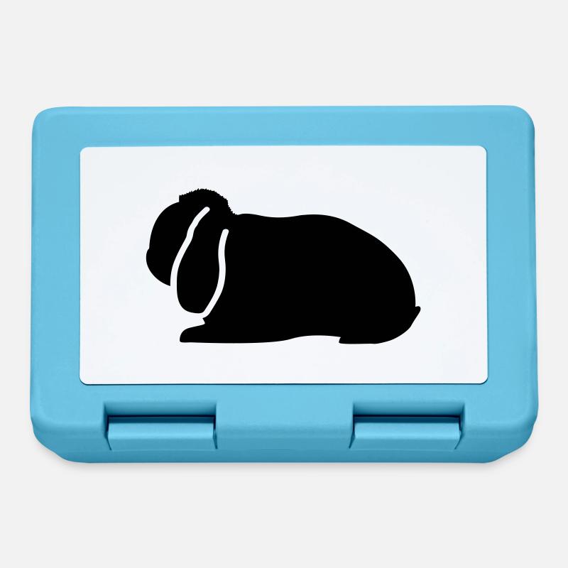 NHD emblème Dwarf Lop lapin bélier - Boîte à goûter - bleu saphir