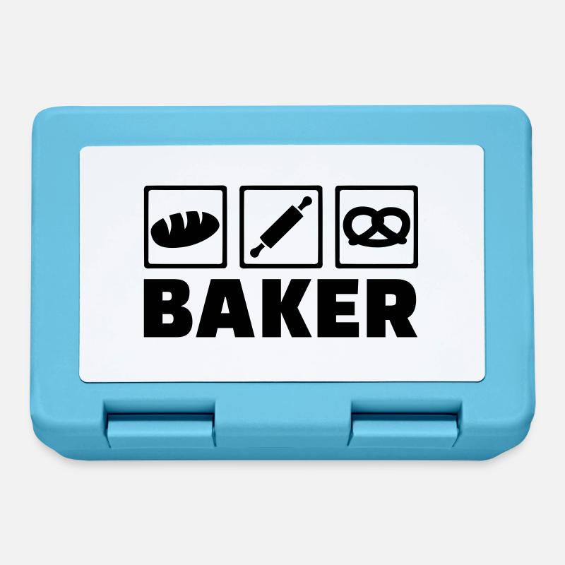 Bäcker - Brotdose - Saphirblau