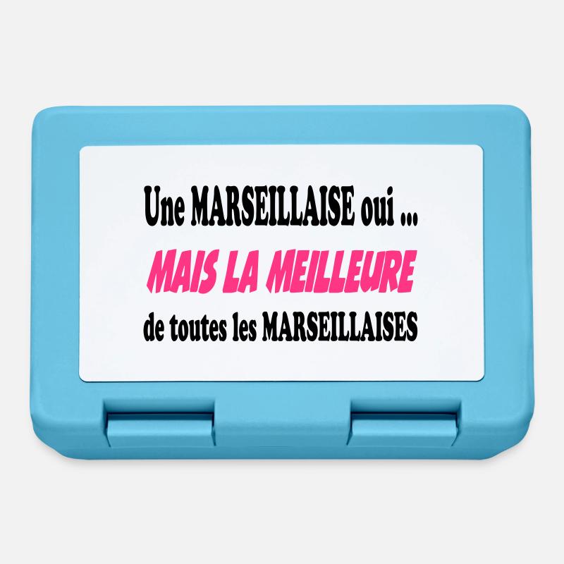 Une marseillaise oui ... - Boîte à goûter - bleu saphir