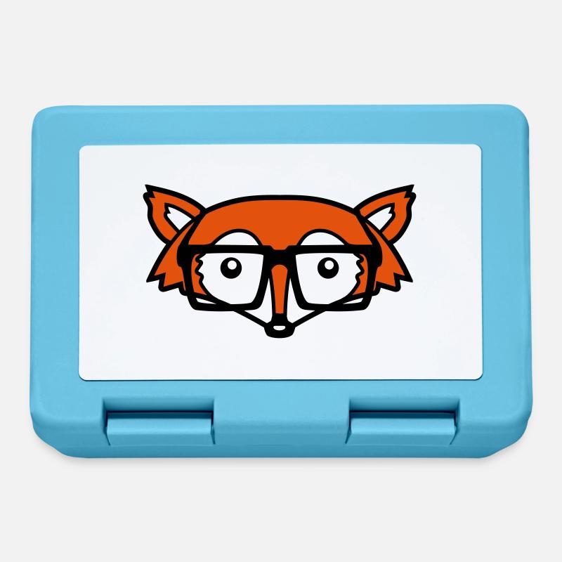 Geek fox head - Lunchbox - sapphire blue