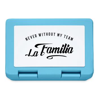 never without my familia - Brotdose - Saphirblau - Vorne
