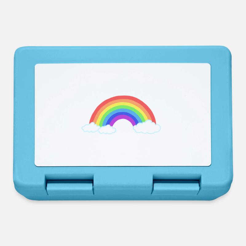 Regenbogen - Brotdose - Saphirblau