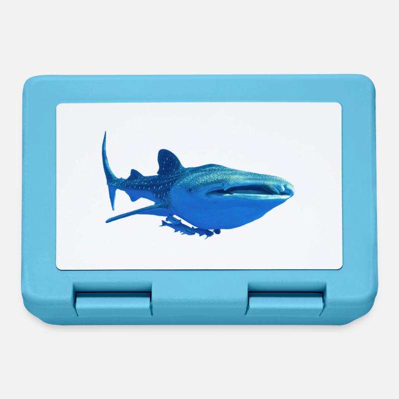 requin baleine4k - Boîte à goûter - bleu saphir