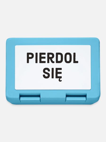 Polnisch Spruch polnische Sprache - Brotdose - Saphirblau
