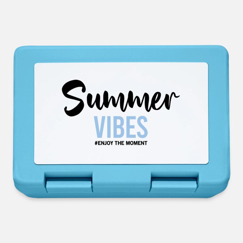 Summer Vibes #enjoy le moment - Boîte à goûter - bleu saphir