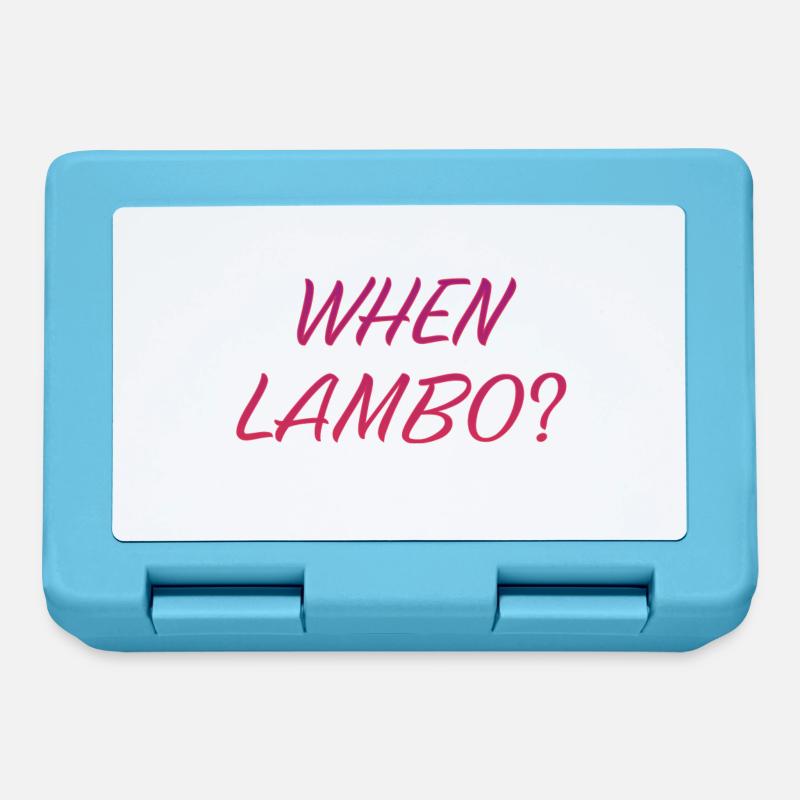 WHEN LAMBO REDLIGHTS - Lunchbox - sapphire blue