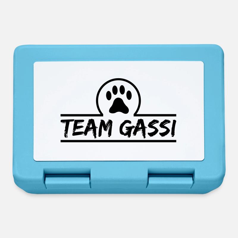 team gassi - Brotdose - Saphirblau