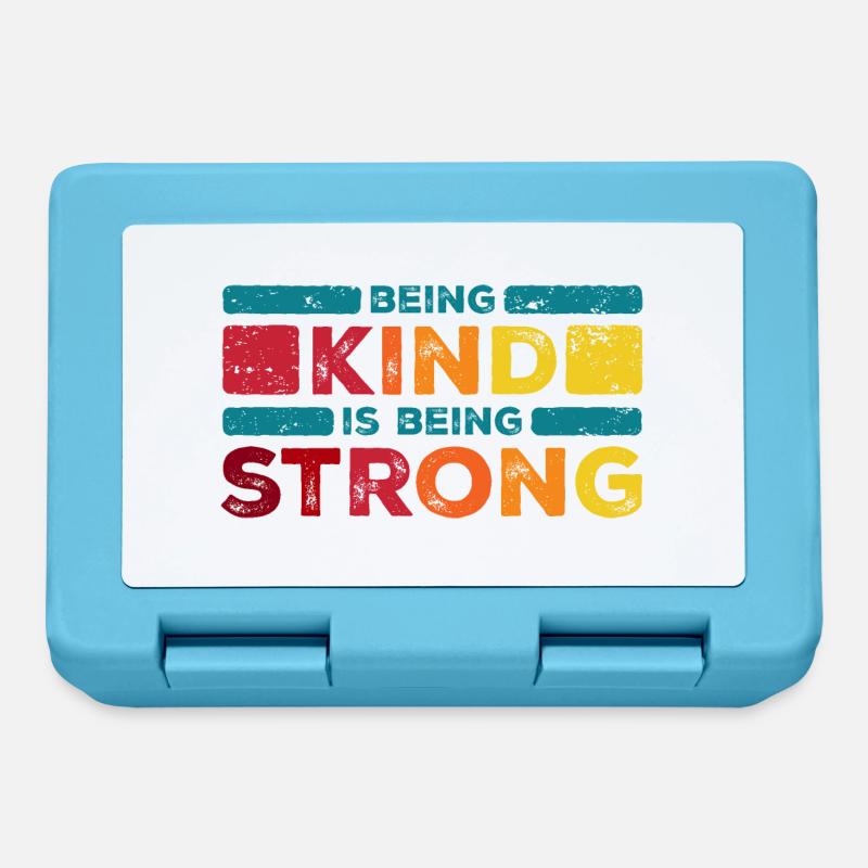 Being kind is being strong - Lunchbox - sapphire blue