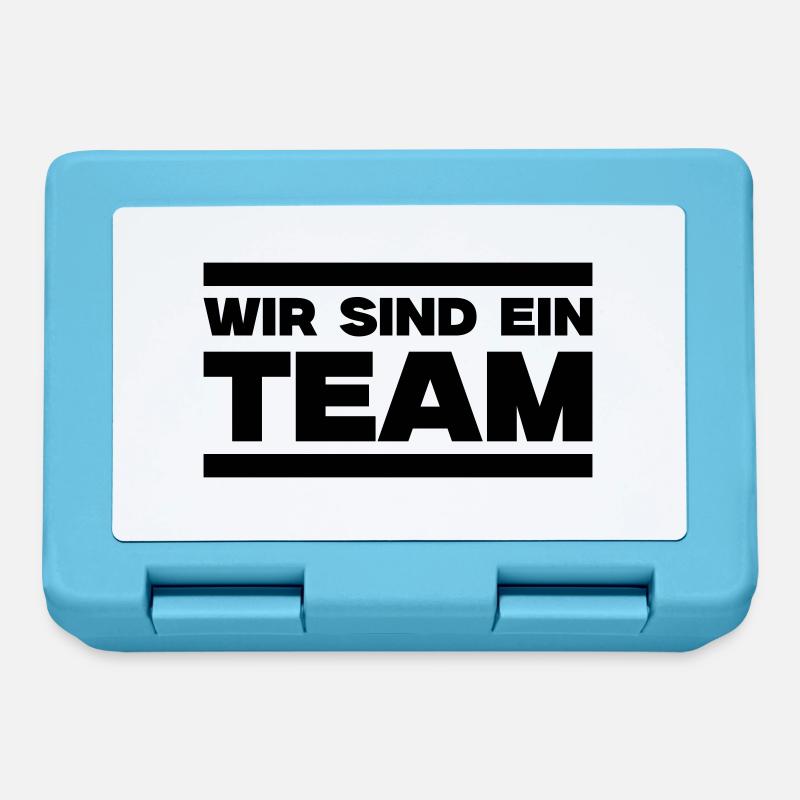 Wir sind ein Team - Brotdose - Saphirblau